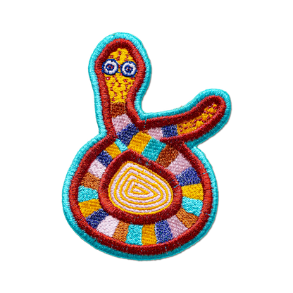 Snake Iron by Jeffrey Gibson - Iron-On Patch