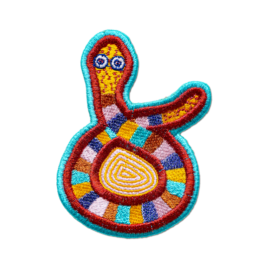Snake Iron by Jeffrey Gibson - Iron-On Patch