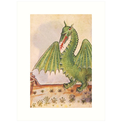 Medieval Dragon | Blank Greeting Card