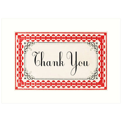 Thank You, Red | Thank You Greeting Card