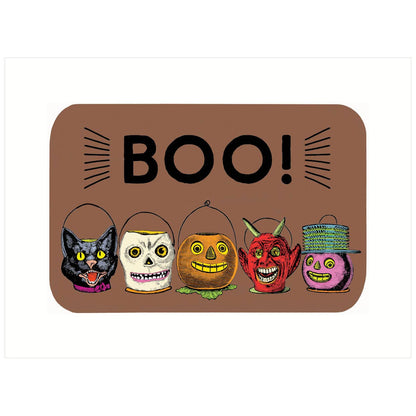 Candy Buckets | Halloween Greeting Card