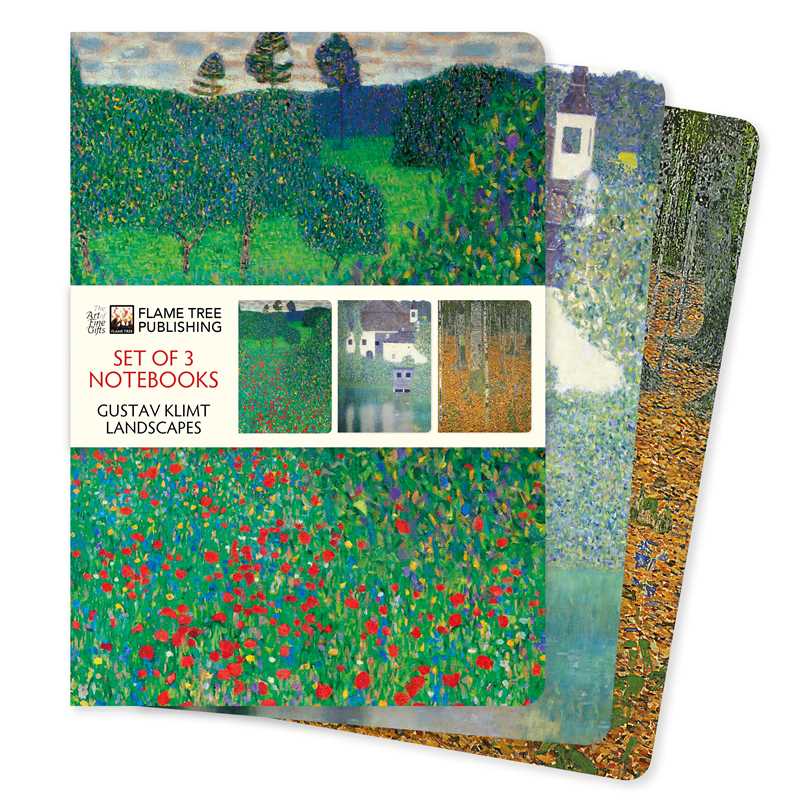 Gustav Klimt: Landscapes Set of 3 Standard Notebooks by
