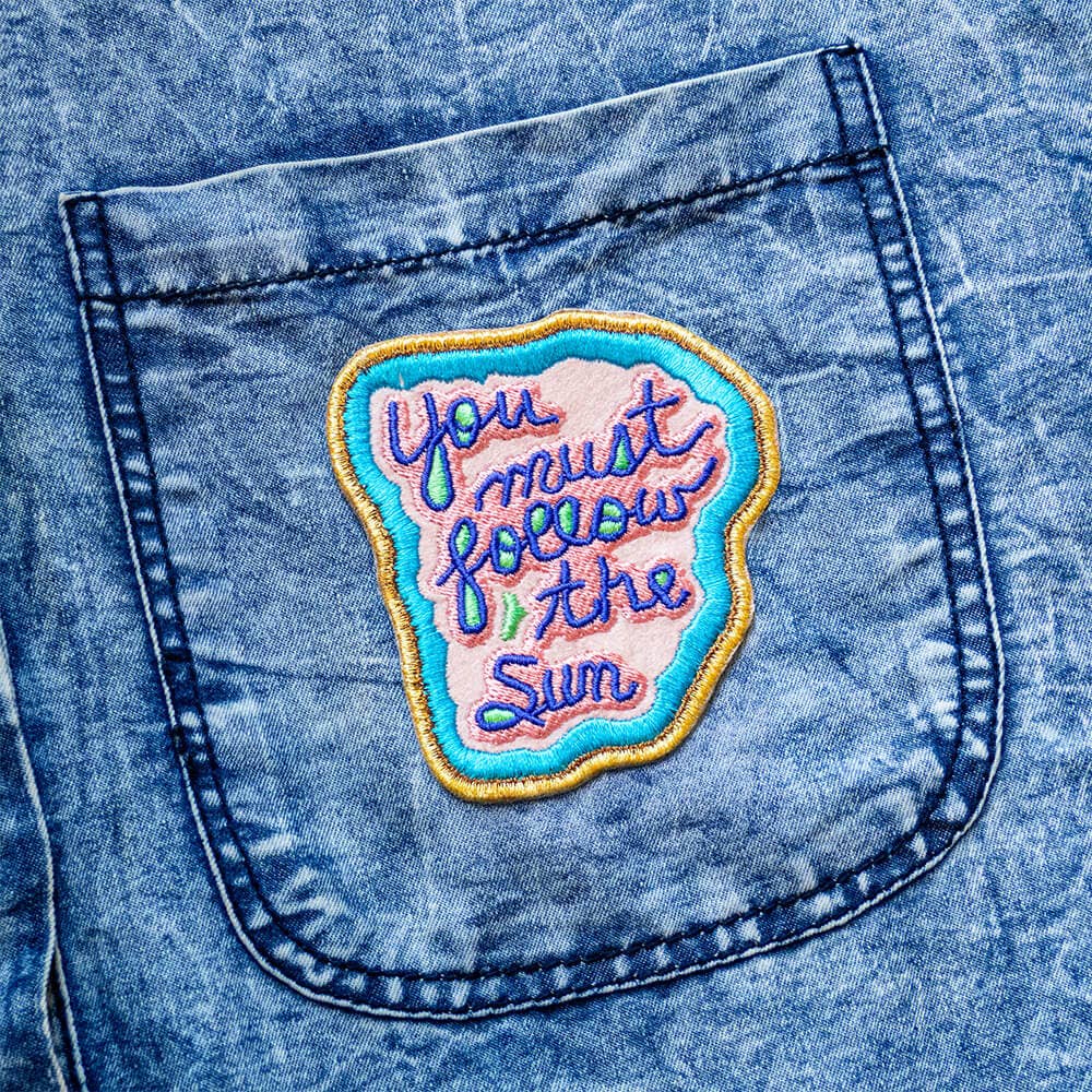 You Must Follow the Sun by Jeffrey Gibson - Iron-On Patch