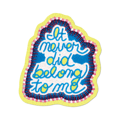 It never did belong to me by Jeffrey Gibson - Sticker