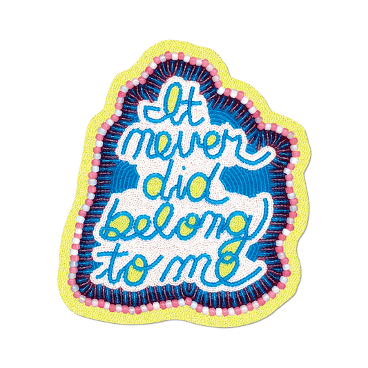It never did belong to me by Jeffrey Gibson - Sticker