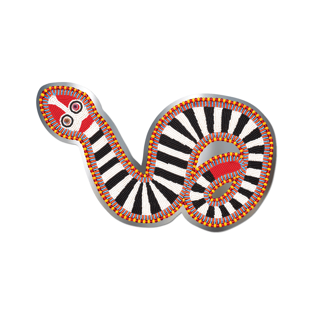 Snake by Jeffrey Gibson - Die-Cut Sticker (Western)