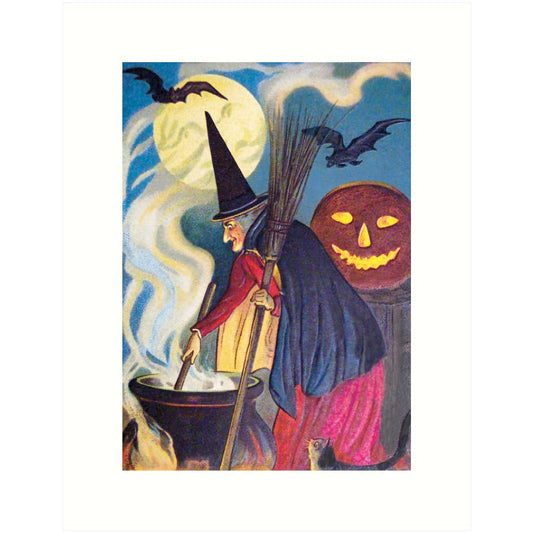 Witch Cauldron | Halloween Greeting Card