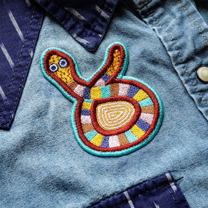 Snake Iron by Jeffrey Gibson - Iron-On Patch