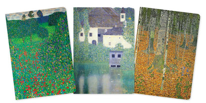 Gustav Klimt: Landscapes Set of 3 Standard Notebooks by