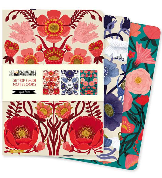 Nina Pace Set of 3 Midi Notebooks by