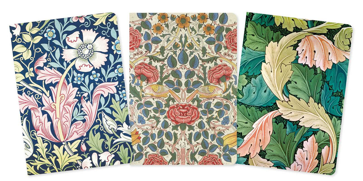 William Morris Set of 3 Standard Notebooks by